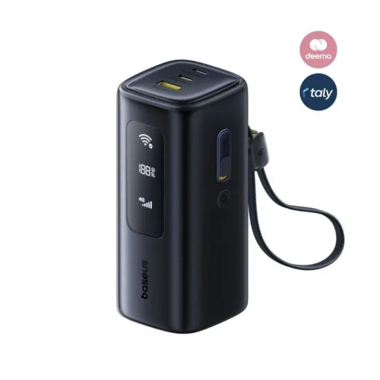 Baseus EnerGeek GX11 MiFi Power Bank 20000mAh 67W - Cosmic Black